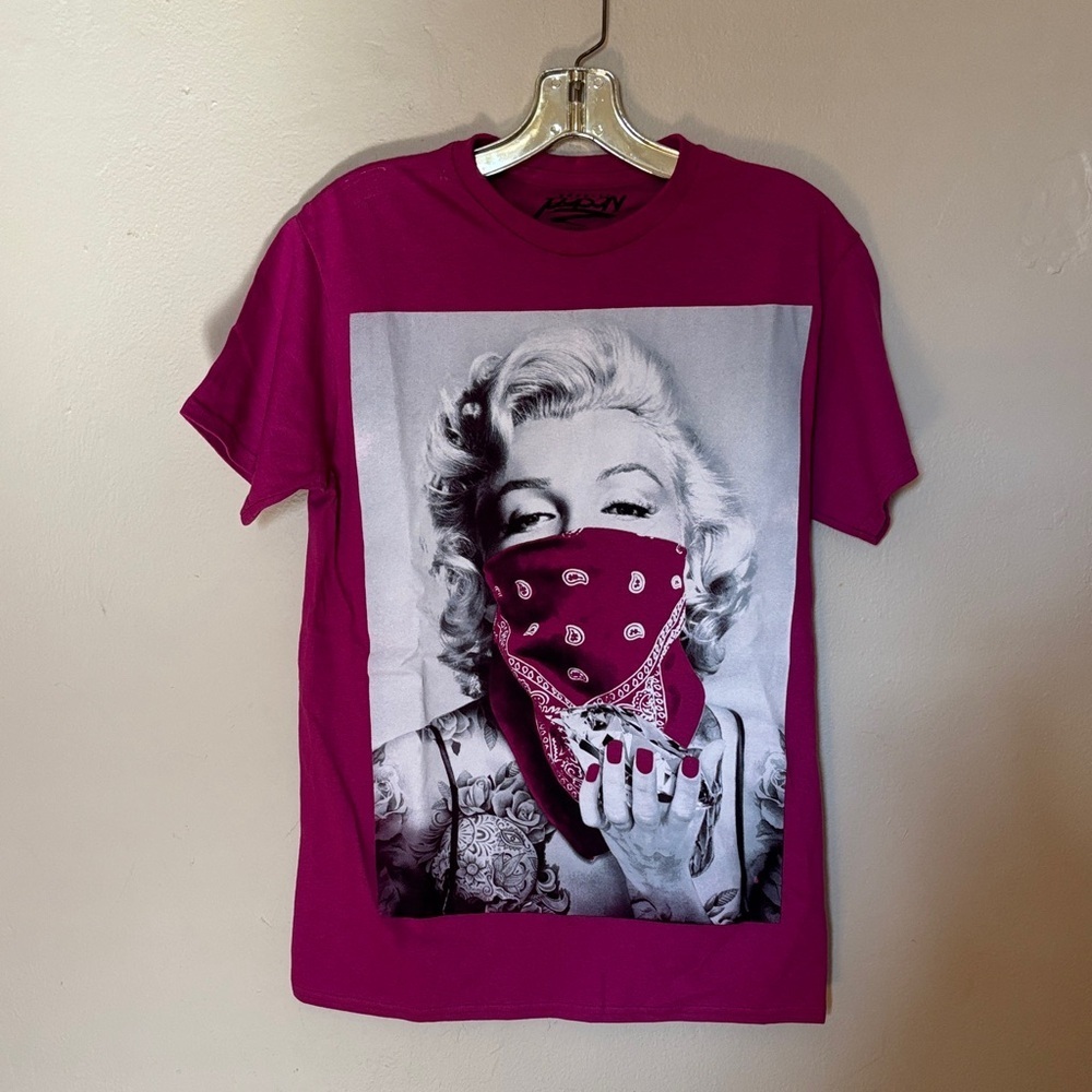 Magenta Graphic Long Sleeve Tee
